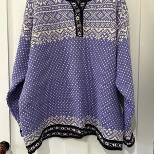 LL Bean Vintage Cotton Nordic Sweater